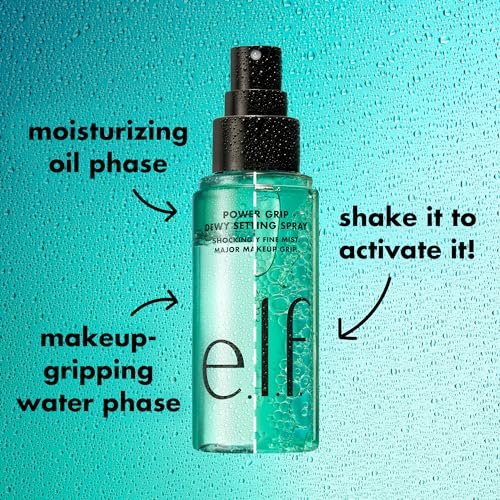 e.l.f. Power Grip Dewy Setting Spray – Hydrate & Lock Makeup